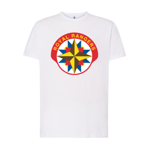 T-shirt damsko/męski z dużym kolorowym logo