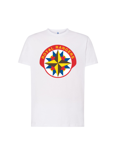 T-shirt damsko/męski z dużym kolorowym logo